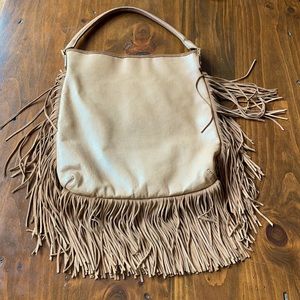 Great hobo bag. Leather. Suede fringe.